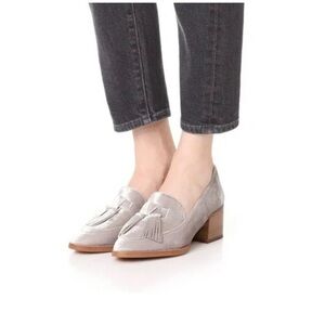 Rebecca Minkoff Light Gray Tassel Loafers